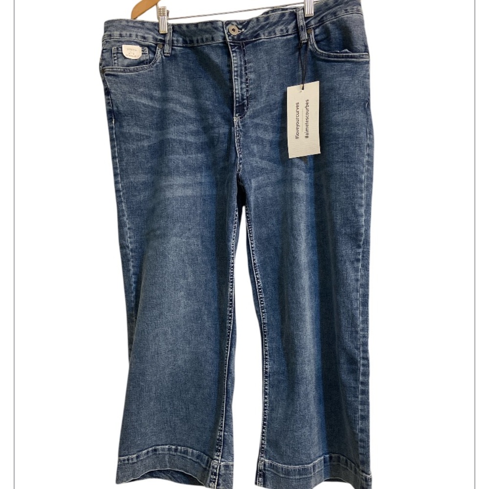24W Frankie & Stella Wide Leg Ankle Jeans with Stretch, NWT